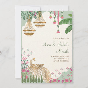 Invitation Mehendi Invitation numérique Mehndi