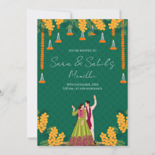Invitation Mehendi invitation numérique Mehndi
