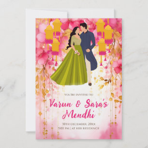 Invitation Mehendi Invitation numérique Mehndi, Me