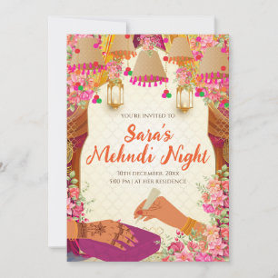 Invitation Mehndi & Invitation numérique Mehendi