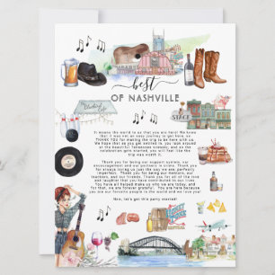 Invitation Meilleur de Nashville Lettre de bienvenue de mar