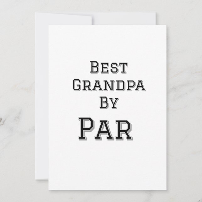 Invitation Meilleur grand-père par par simple père grand-père (Devant)