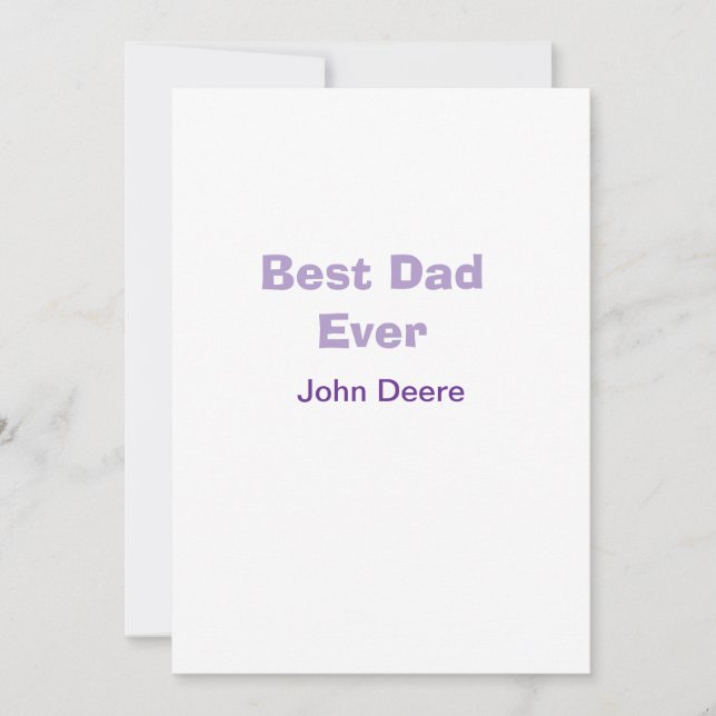 Invitation Meilleur papa de tous joyeuse fête des pères nom p (Devant)