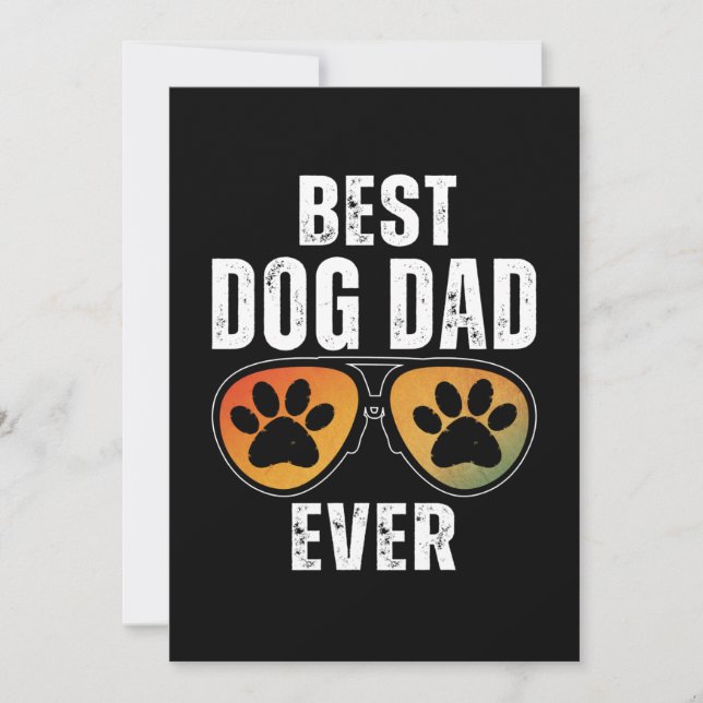 INVITATION MEILLEUR PÈRE DE CHIEN JAMAIS (Devant)