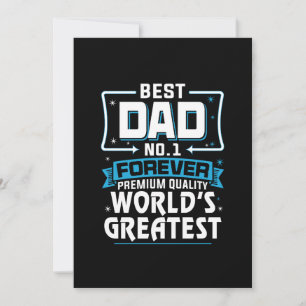 Invitation Meilleur père Papa Le plus grand du monde n°1