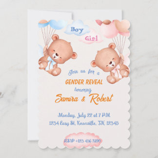 Invitation Meilleur spectacle pour bébés Garçon ou Fille