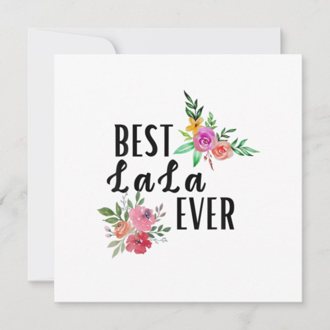 Invitation Meilleure Maman Lala Anniversaire (Devant)