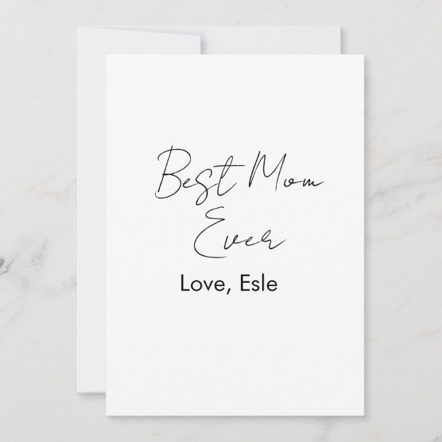 Invitation meilleure maman qui soit fête des mères nom date s (Devant)
