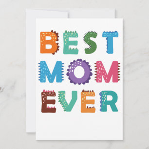 Invitation Meilleure maman tricot jamais j'aime maman anniver