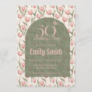 Invitation Meilleure Tulipe Fleurie Son Anniversaire