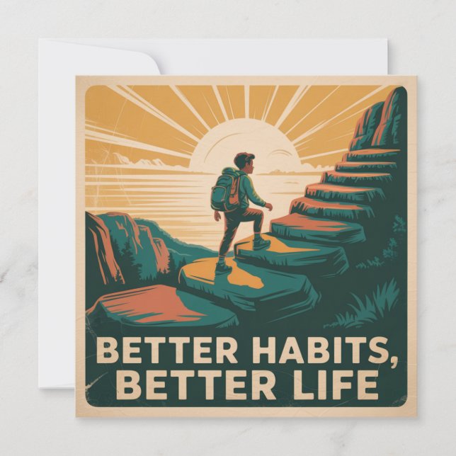 Invitation Meilleures habitudes, meilleure vie (Devant)