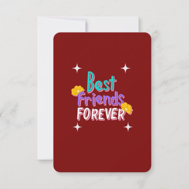Invitation Meilleurs amis pour toujours (Devant)