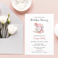 Mélangeur de gâteau rose Cuisine douche nuptiale I