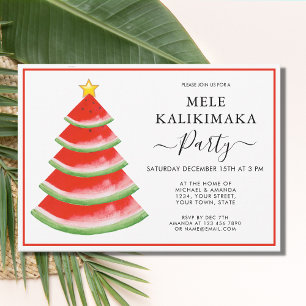 Invitation Mele Kalikimaka