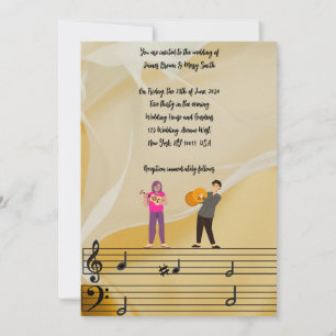 Invitation Mélodie de nous mariage
