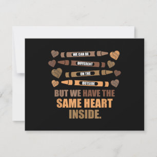 Invitation Même coeur Noir Mois d'Histoire Africaine Américai