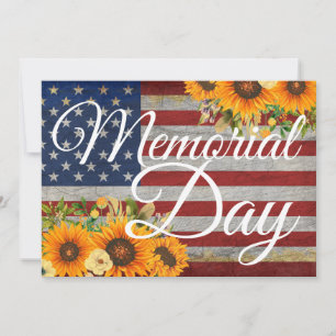 Invitation Memorial Day 4 juillet Independence Day Memories