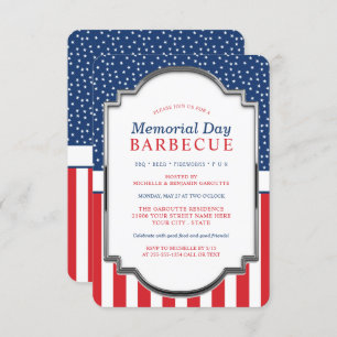 Invitation Memorial Day Barbecue Party