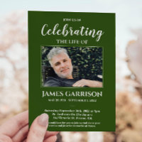 Mémorial photo Green White Celebration of Life