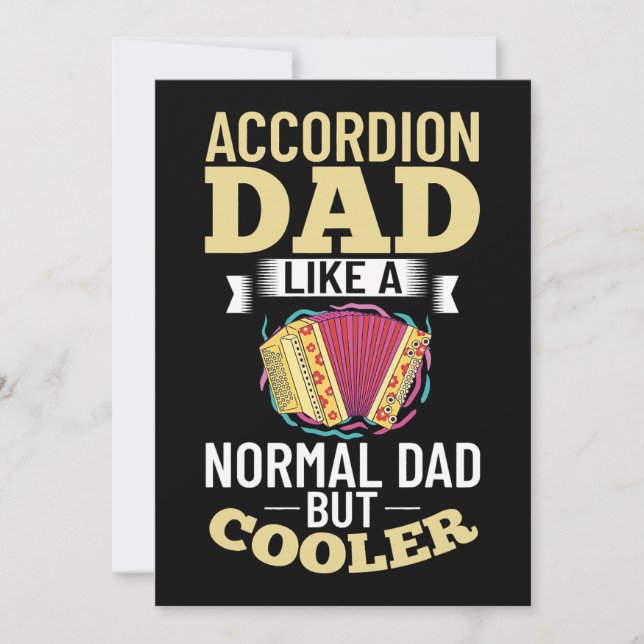 Invitation Mens Accordion Music Instrument Player Débutant Le (Devant)