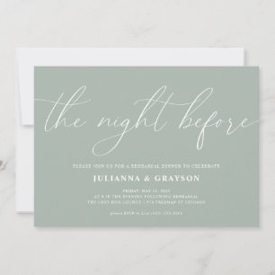 Invitation Mention La Nuit Avant Le Dîner De La Répétition Ma