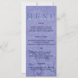 Invitation Menu de danse de chaise Hora Mariage juif Dîner So