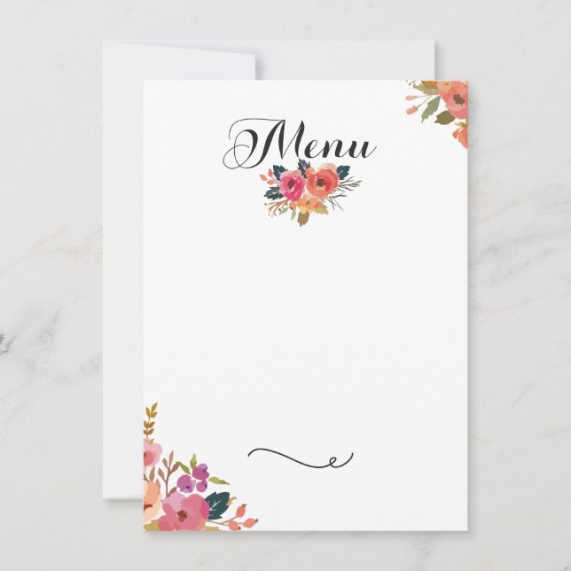 Invitation Menu de gala (Devant)