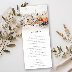 Invitation Menu de mariage paysager à Greenville Caroline du 