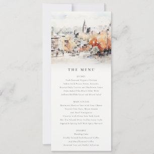 Invitation Menu de mariage paysager à Greenville Caroline du