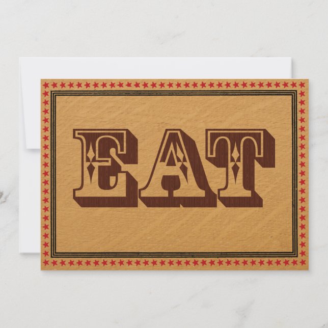 Invitation Menu du dîner de la soirée de réception de style o (Dos)