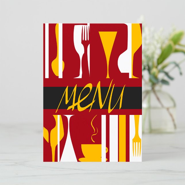 Invitation Menu Rétro (Créateur téléchargé)