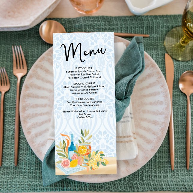Invitation Menu Vibrations Côtières (Créateur téléchargé)