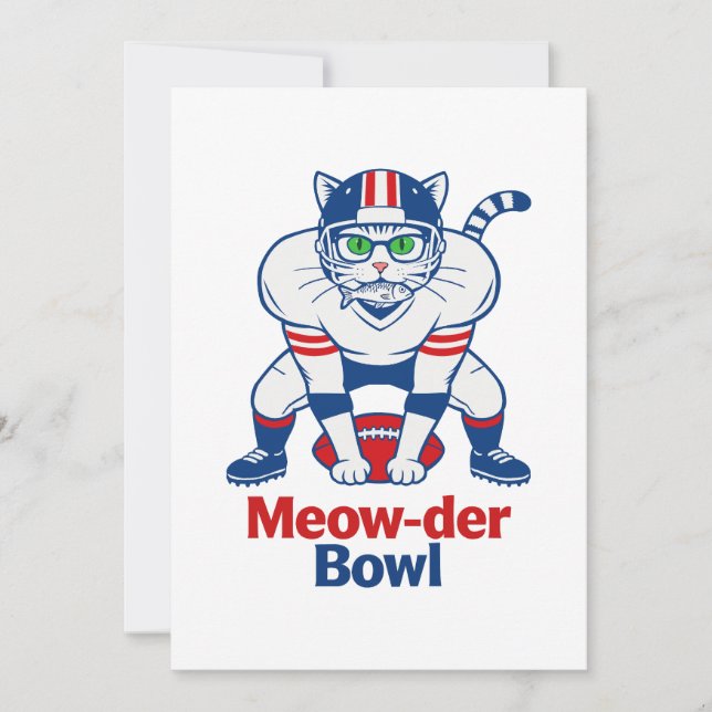 Invitation Meow-der Bowl  (Devant)
