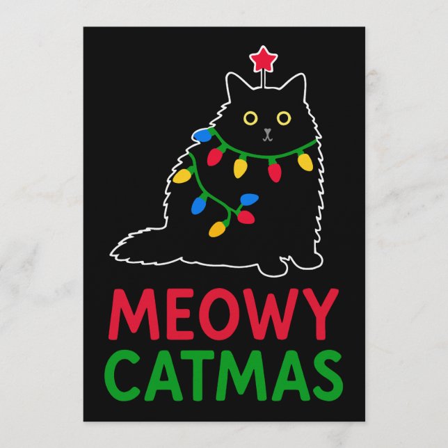 Invitation Meowy Noël (Devant)