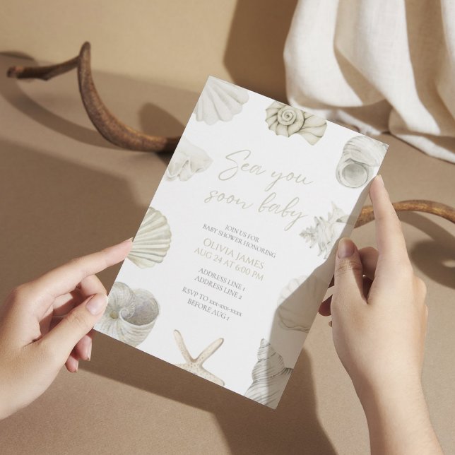 Invitation Mer bientôt baby shower (Créateur téléchargé)