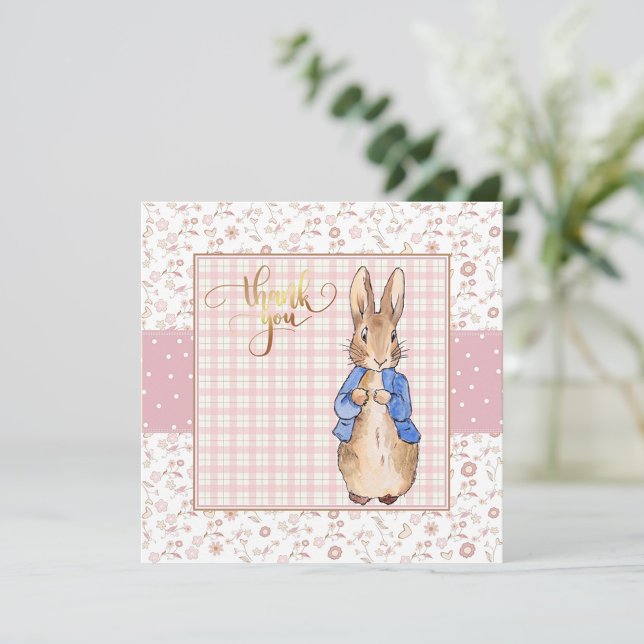 Invitation Merci à Pierre le Lapin (Créateur téléchargé)