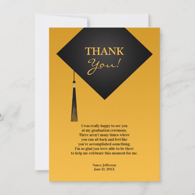 Invitation Merci - Casquette noir (Devant)