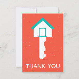 Invitation merci clé au foyer