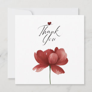 Invitation Merci, Cœur Un remerciement silencieux Gratitude e
