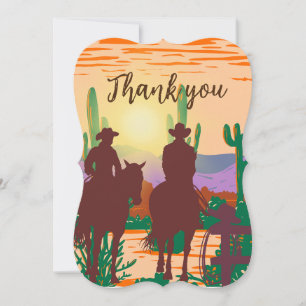 Invitation Merci- cowboy- pots