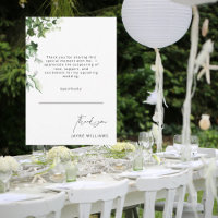 Merci de Fête des mariées Ivy Message