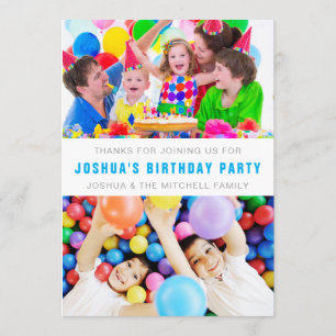 Invitation Merci de venir à notre magnifique fête d'anniversa