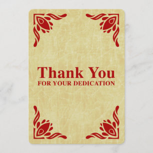 Invitation merci de votre dévouement