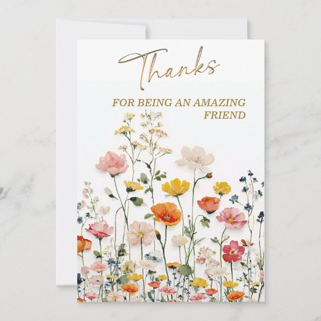 Invitation Merci d'être un ami incroyable (Devant)