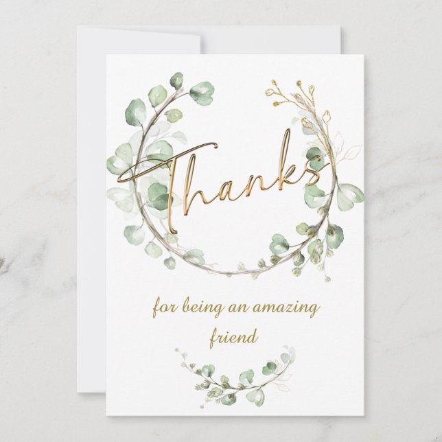 Invitation Merci d'être un ami incroyable (Devant)