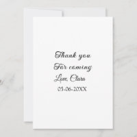 merci d'être venu nom du destinataire message text