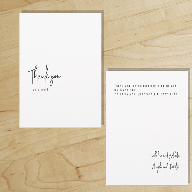 Invitation Merci numérique minimal (Créateur téléchargé)