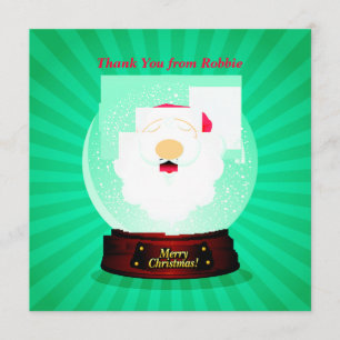 Invitation Merci personnalisé de Noël de la suffisance