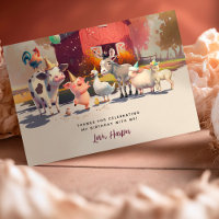 Merci pour célébrer notre fête des animaux de ferm