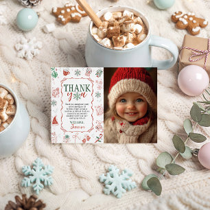 Invitation Merci pour la photo de Winter ONEderland